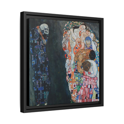 Death and Life (1910-15) by Gustav Klimt / Toile encadrée sur caisse américaine