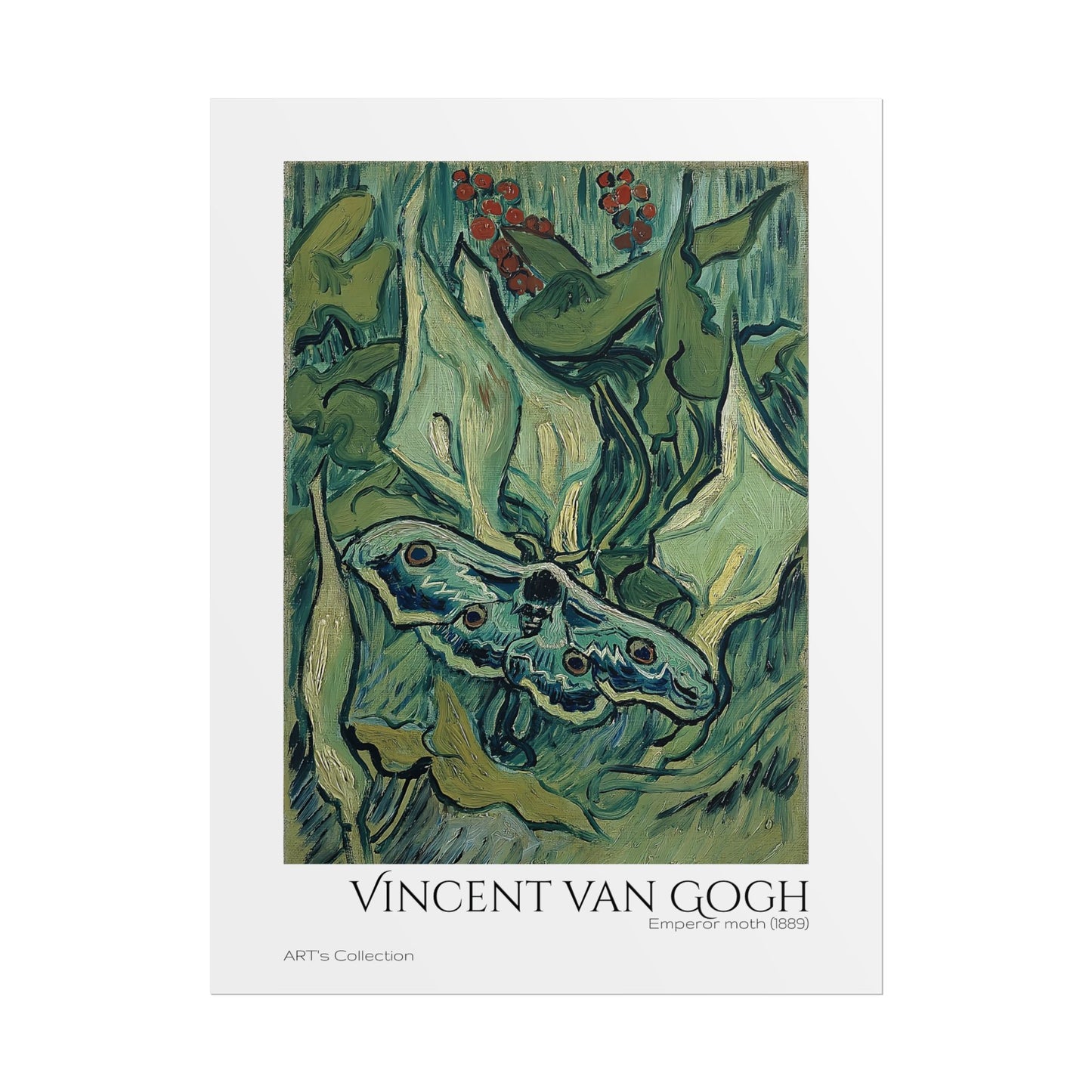 Emperor moth (1889) by Vincent van Gogh / Affiche imprimée - Série ART's Collection