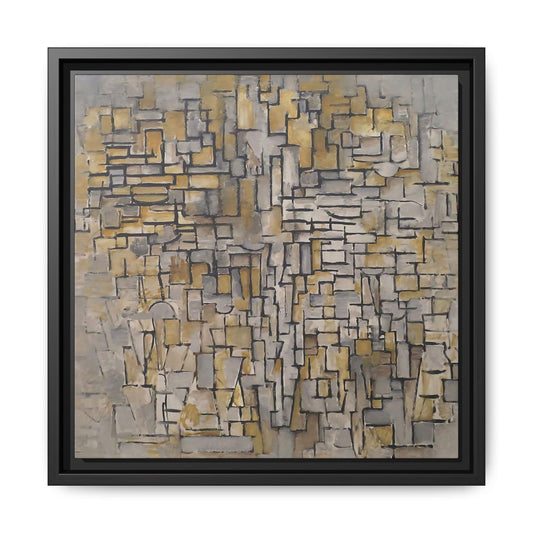 Tableau Numéro 2 Composition VII (1913) by  Piet Mondrian  / Toile encadrée sur caisse américaine