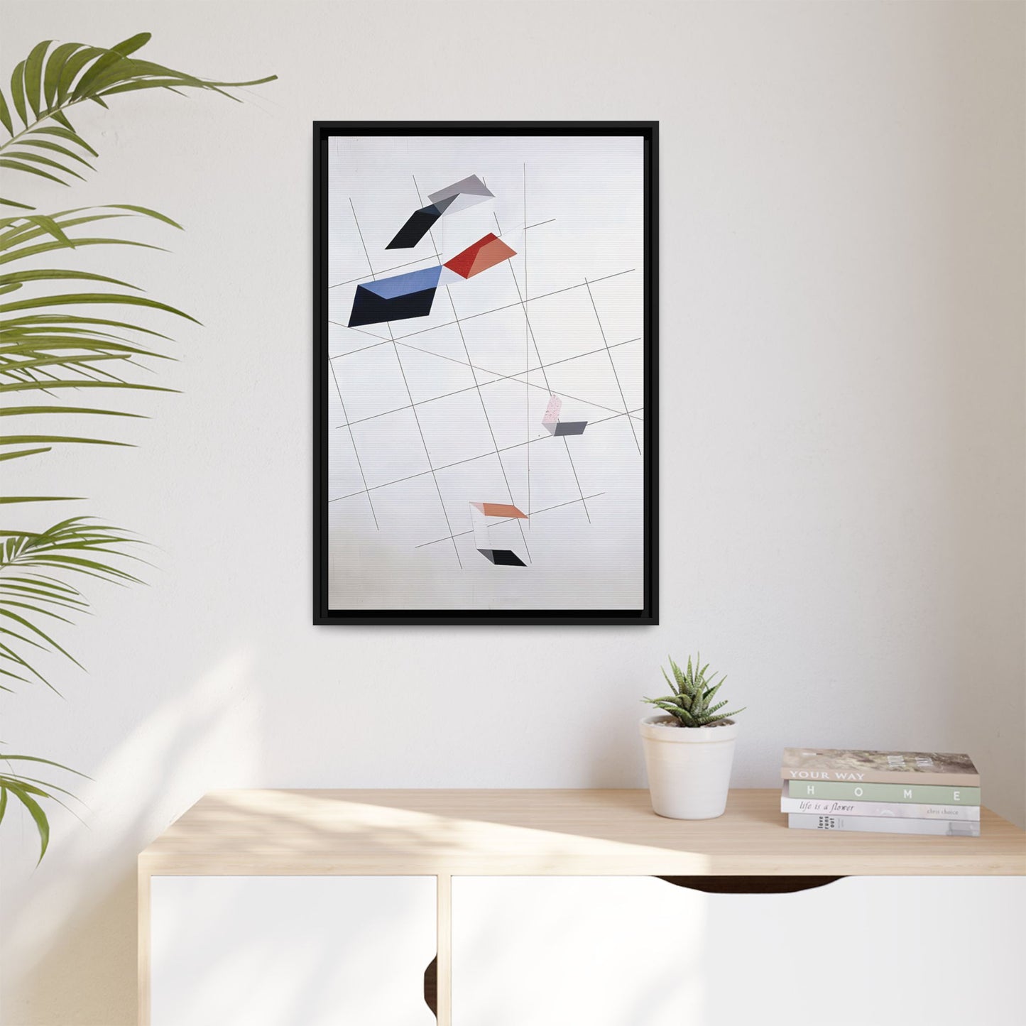 L IV (1936) by László Moholy-Nagy  / Toile encadrée sur caisse américaine