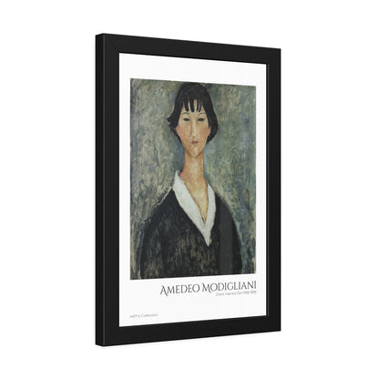 Dark Haired Girl (1918-1919) by Amedeo Modigliani  / Affiche Encadrée série ART's Collection
