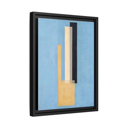 Konstruktion (circa 1920-22)  by László Moholy-Nagy  / Toile encadrée sur caisse américaine