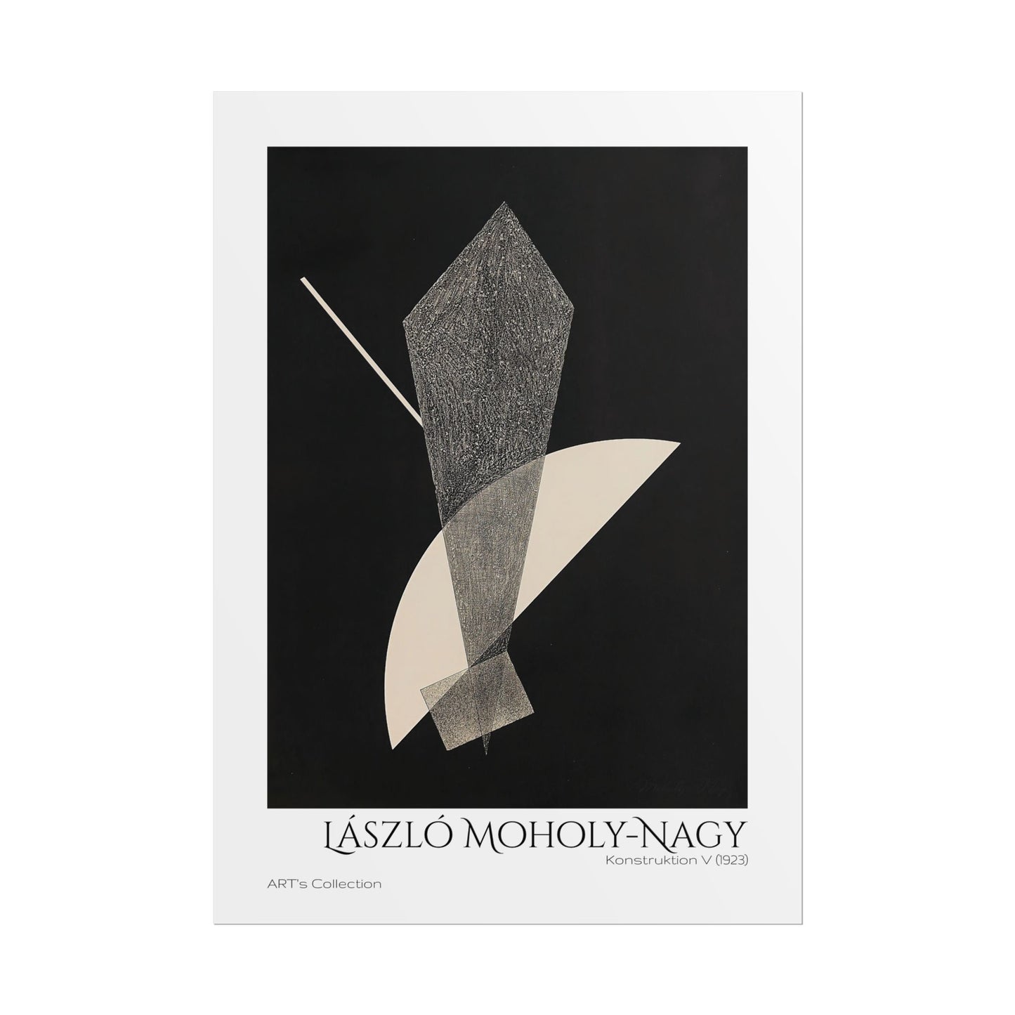 Konstruktion V (1923) by László Moholy-Nagy / Affiche imprimée - Série ART's Collection