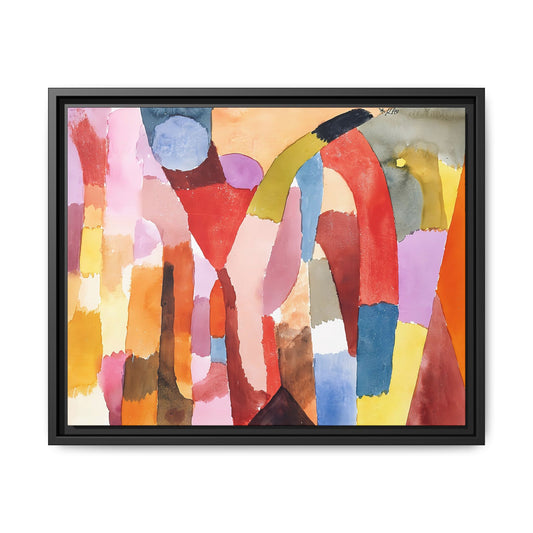 Movement of Vaulted Chambers (1915) by Paul Klee / Toile encadrée sur caisse américaine
