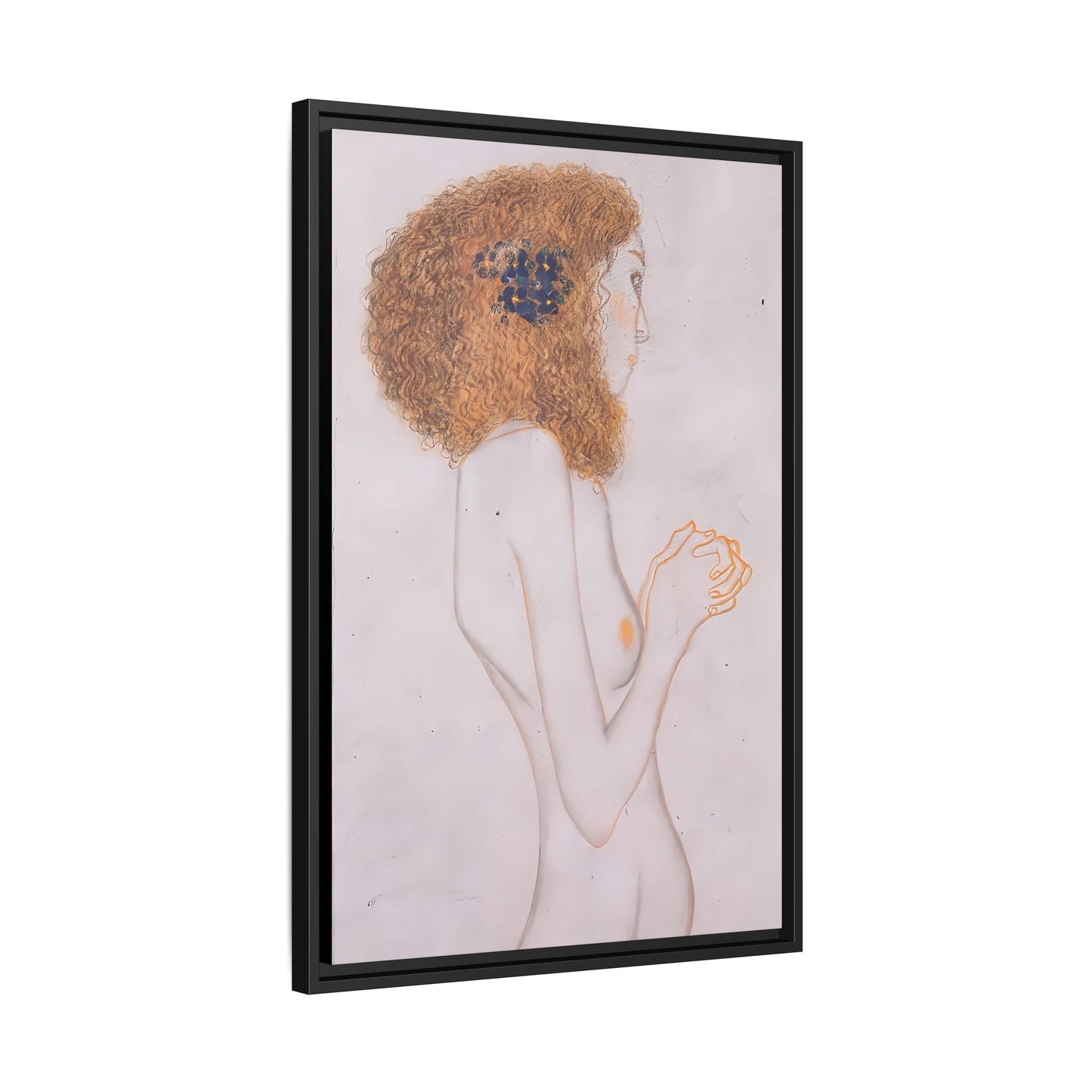 Die Leiden der schwachen Menschen (1902) by Gustav Klimt  / Toile encadrée sur caisse américaine