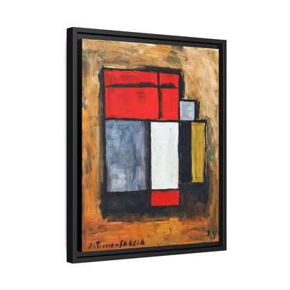 Formas abstractas (1929) by Joaquín Torres-García / Toile encadrée sur caisse américaine