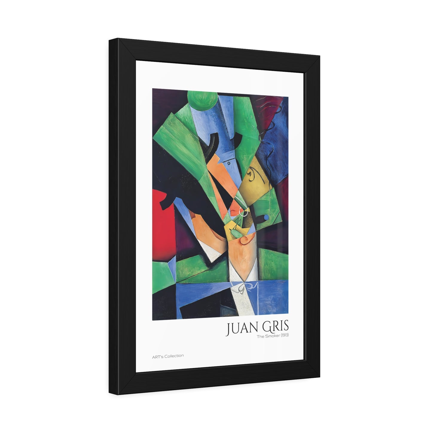 The Smoker (1913) by Juan Gris  / Affiche Encadrée série ART's Collection