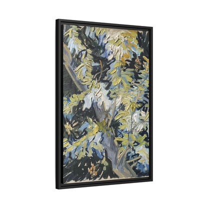 Acacia in Flowers by Vincent van Gogh / Toile encadrée sur caisse américaine