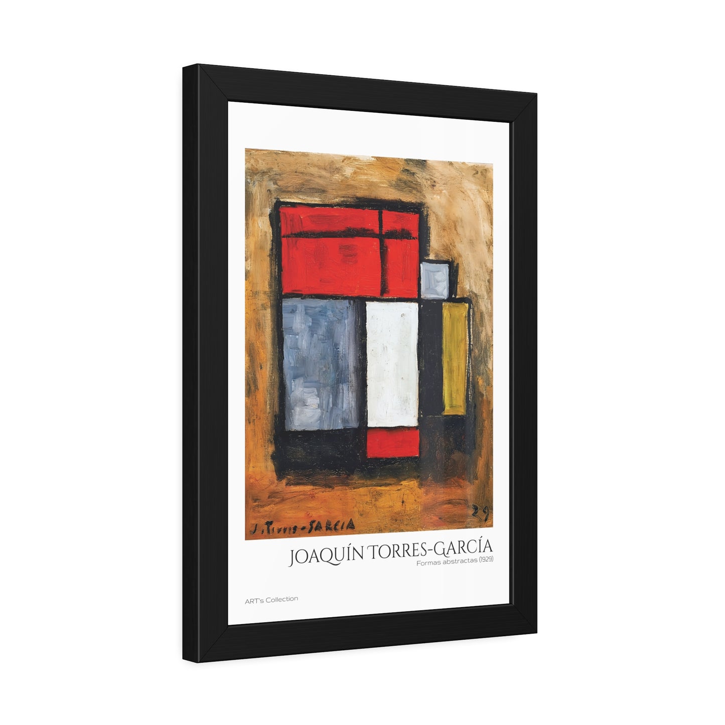 Formas abstractas (1929) by Joaquín Torres-García  / Affiche Encadrée série ART's Collection