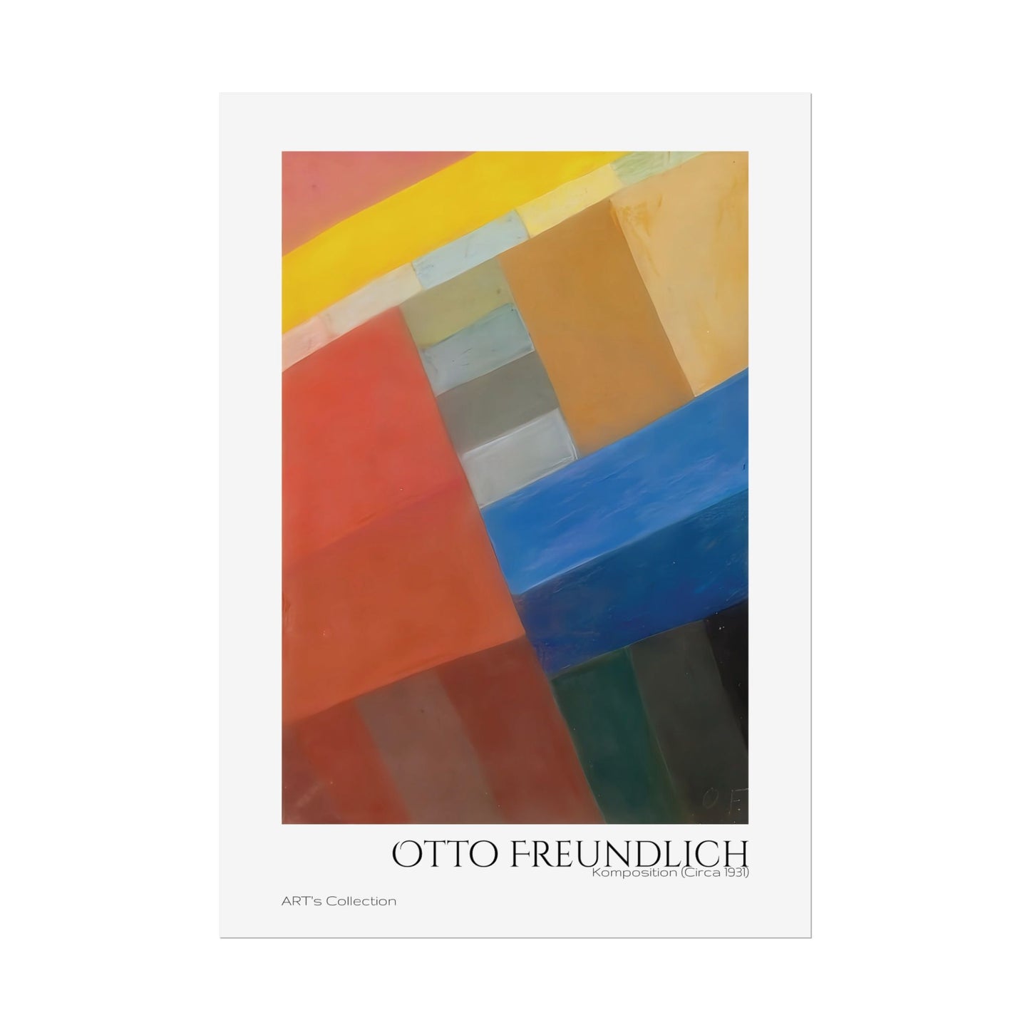 Komposition (Circa 1931) by Otto Freundlich / Affiche imprimée - Série ART's Collection