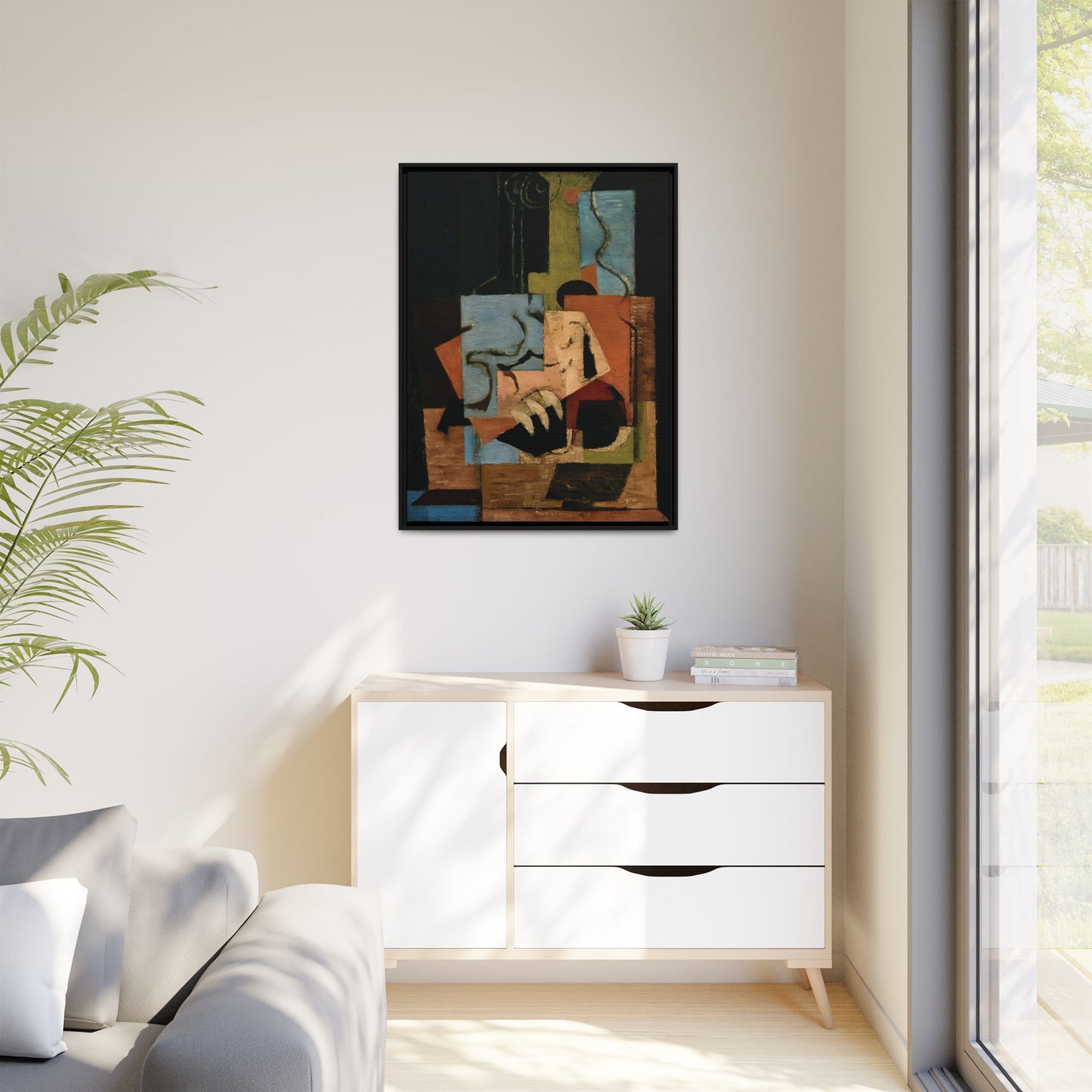 Composition (1919) by Louis Marcoussis / Toile encadrée sur caisse américaine