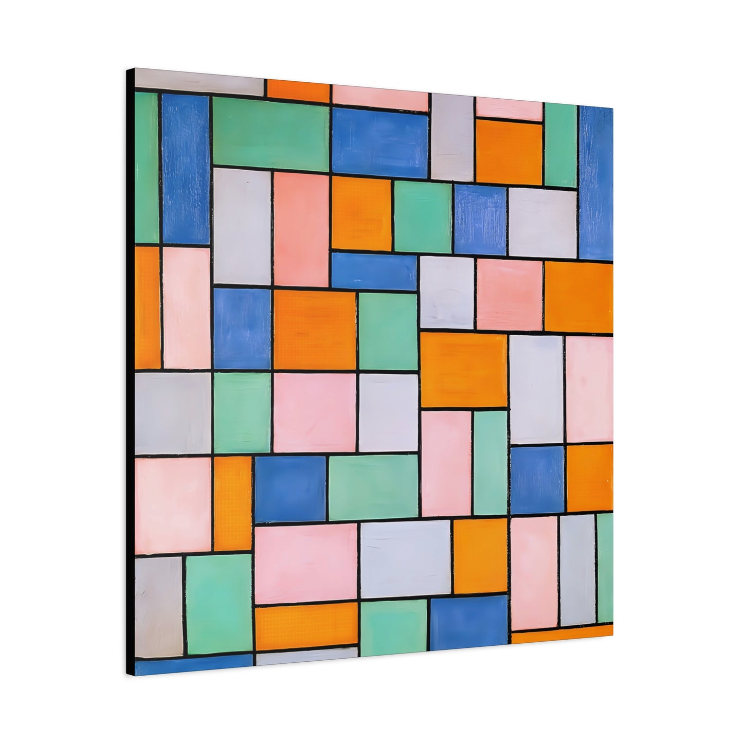 Composition in dissonances (1919) by Theo van Doesburg  / Reproduction Fine Art sur Toile / Epaisseur 3.2 cm - 1.25 inch