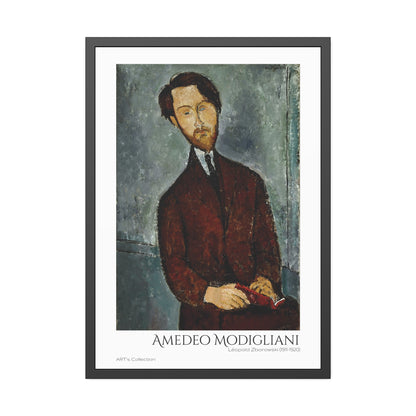 Léopold Zborowski (1911-1920) by Amedeo Modigliani  / Affiche Encadrée série ART's Collection