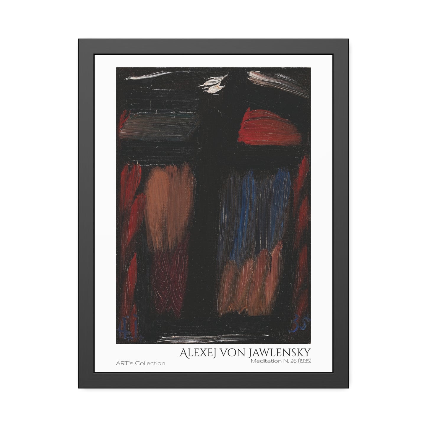 Meditation N. 26 (1935) by Alexej von Jawlensky  / Affiche Encadrée série ART's Collection