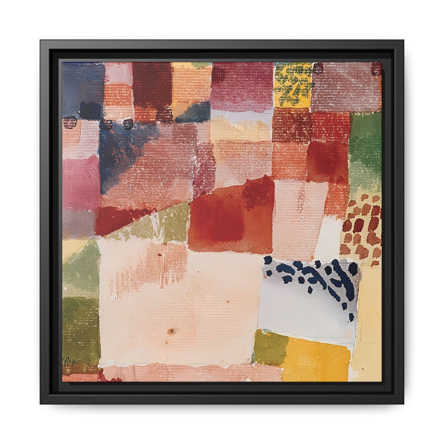 Motif from Hammamet (1914) by Paul Klee / Toile encadrée sur caisse américaine