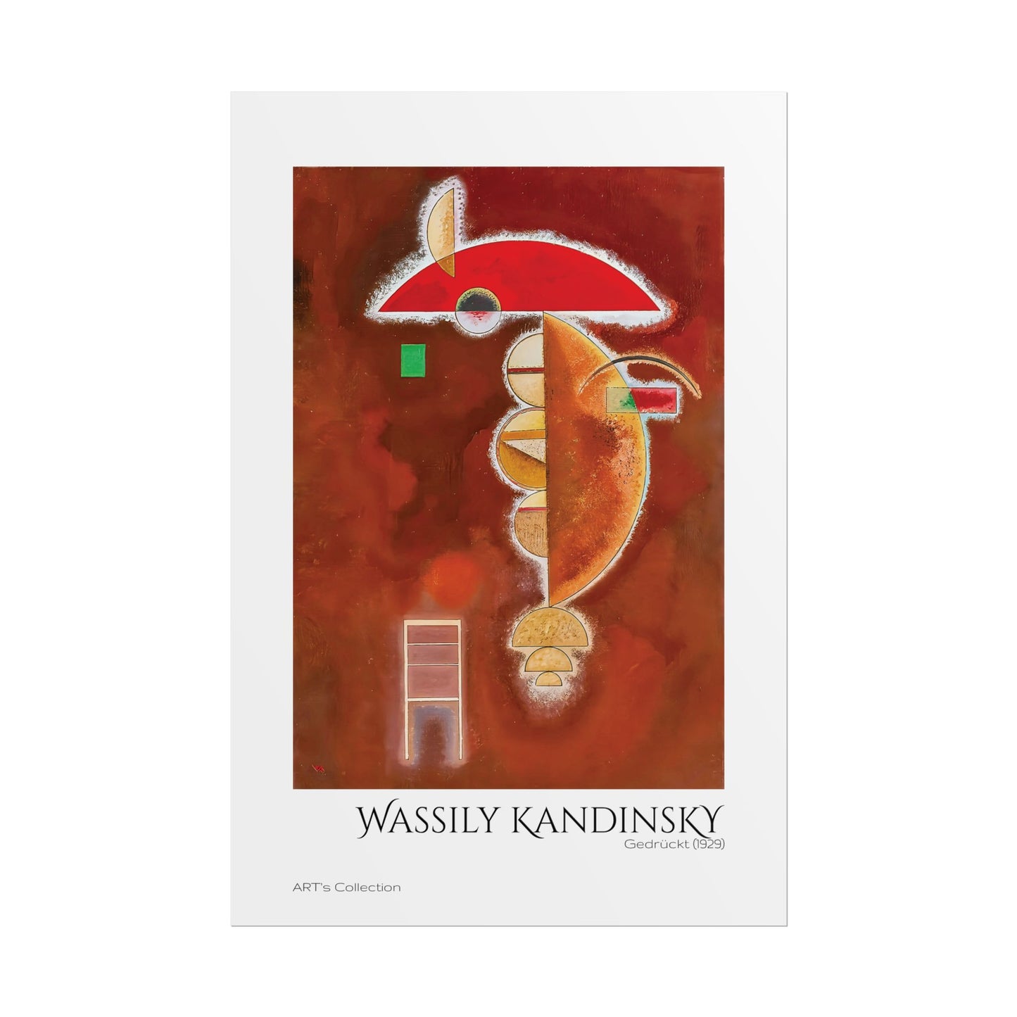 Gedrückt (1929) by Wassily Kandinsky / Affiche imprimée - Série ART's Collection