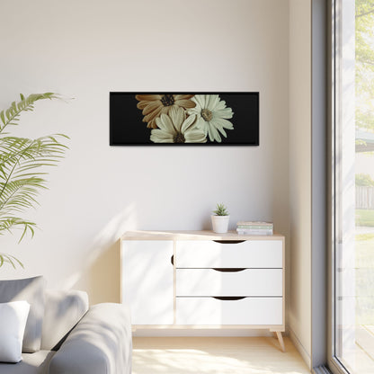 Collection Signature "FLORAL Numéro 3" sur Toile encadrée avec caisse américaine