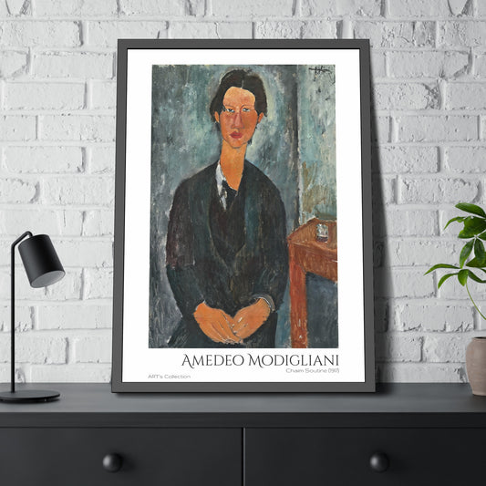 Chaim Soutine (1917) by Amedeo Modigliani  / Affiche Encadrée série ART's Collection