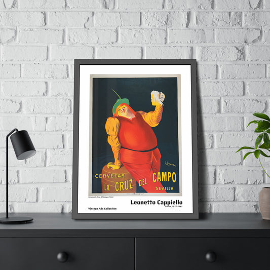 Cervezas la Cruz del Campo (1906) by Leonetto Cappiello / Affiche Encadrée Série Vintage Ads Collection