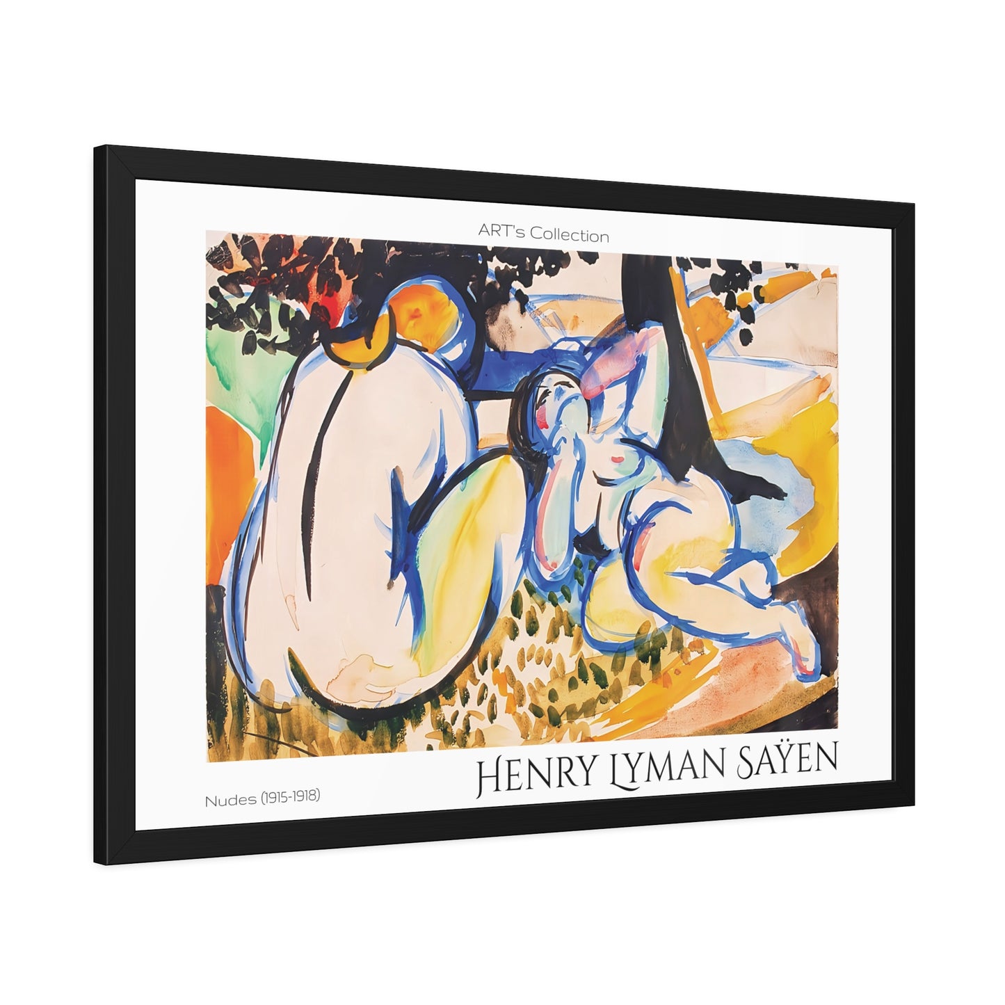 Nudes (1915-1918) by Henry Lyman Saÿen  / Affiche Encadrée série ART's Collection