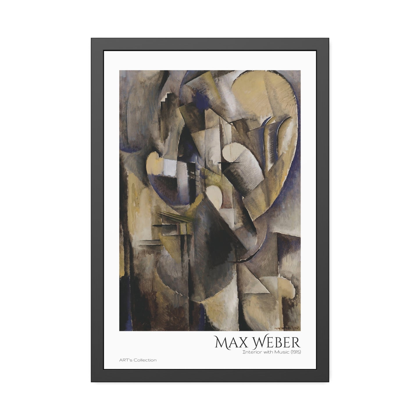 Interior with Music (1915) by Max Weber  / Affiche Encadrée série ART's Collection