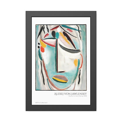 Saviour's face Martyr (1919) by Alexej von Jawlensky  / Affiche Encadrée série ART's Collection