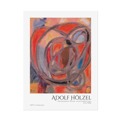 Komposition, Rund- und Ovalformen (Ca. 1930) by Adolf Hölzel / Affiche imprimée - Série ART's Collection