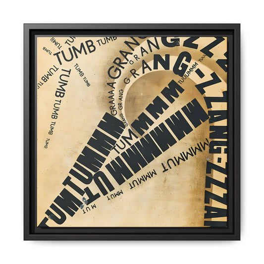 Parole in liberta - futuriste olfattive tattili-termiche Pl. 8 (1932) by Filippo Tommaso / Toile encadrée sur caisse américaine