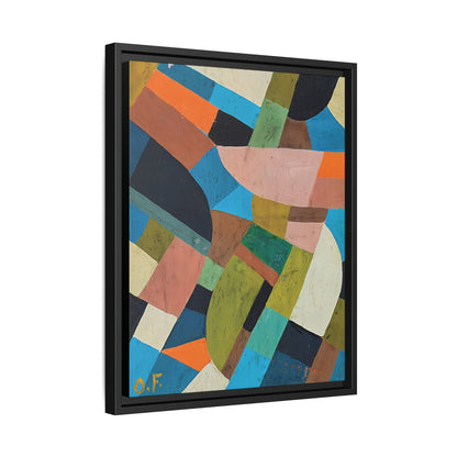 Petite Composition (Circa 1937)  by Otto Freundlich / Toile encadrée sur caisse américaine