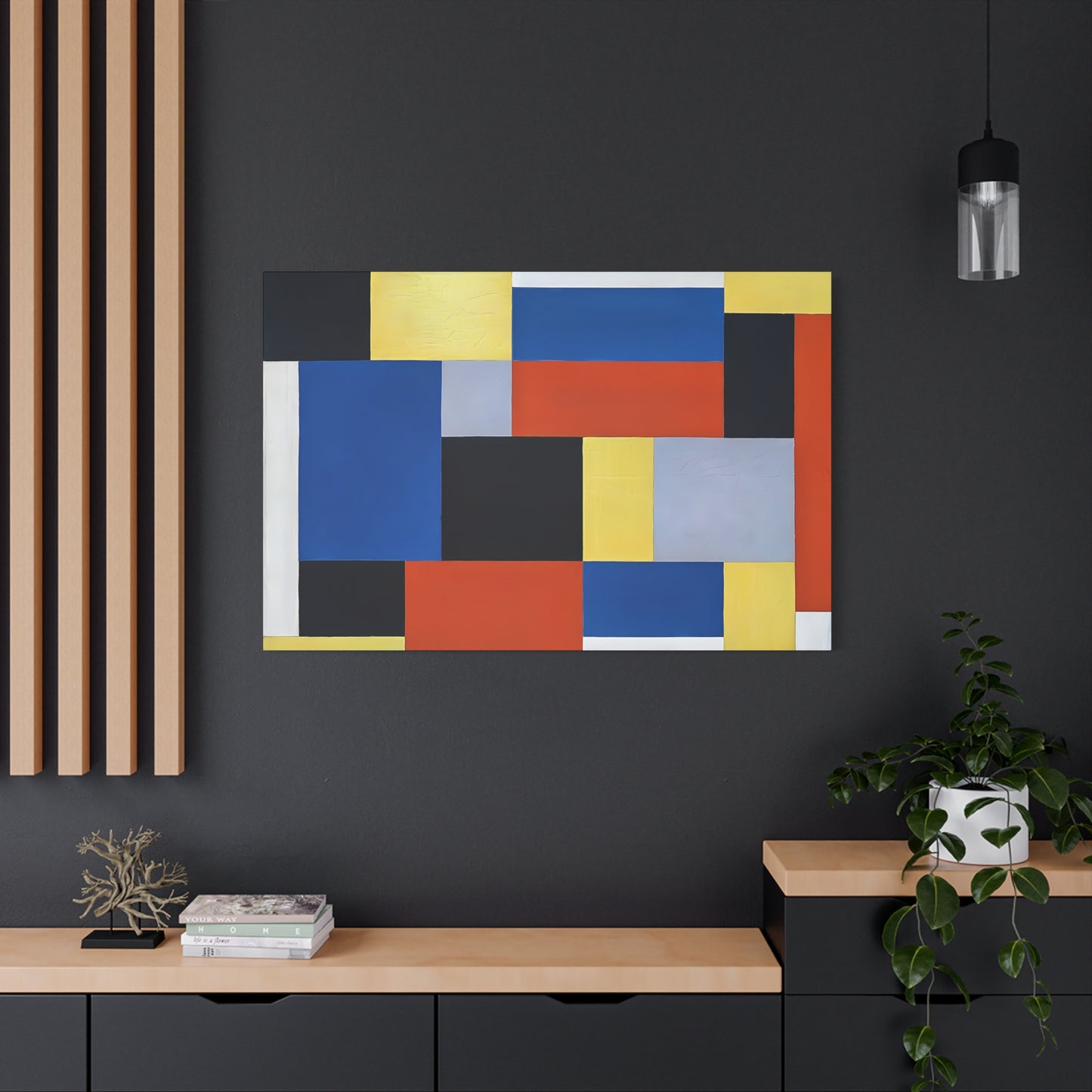 Composition XX (1920) by Theo van Doesburg  / Reproduction Fine Art sur Toile / Epaisseur 3.2 cm - 1.25 inch