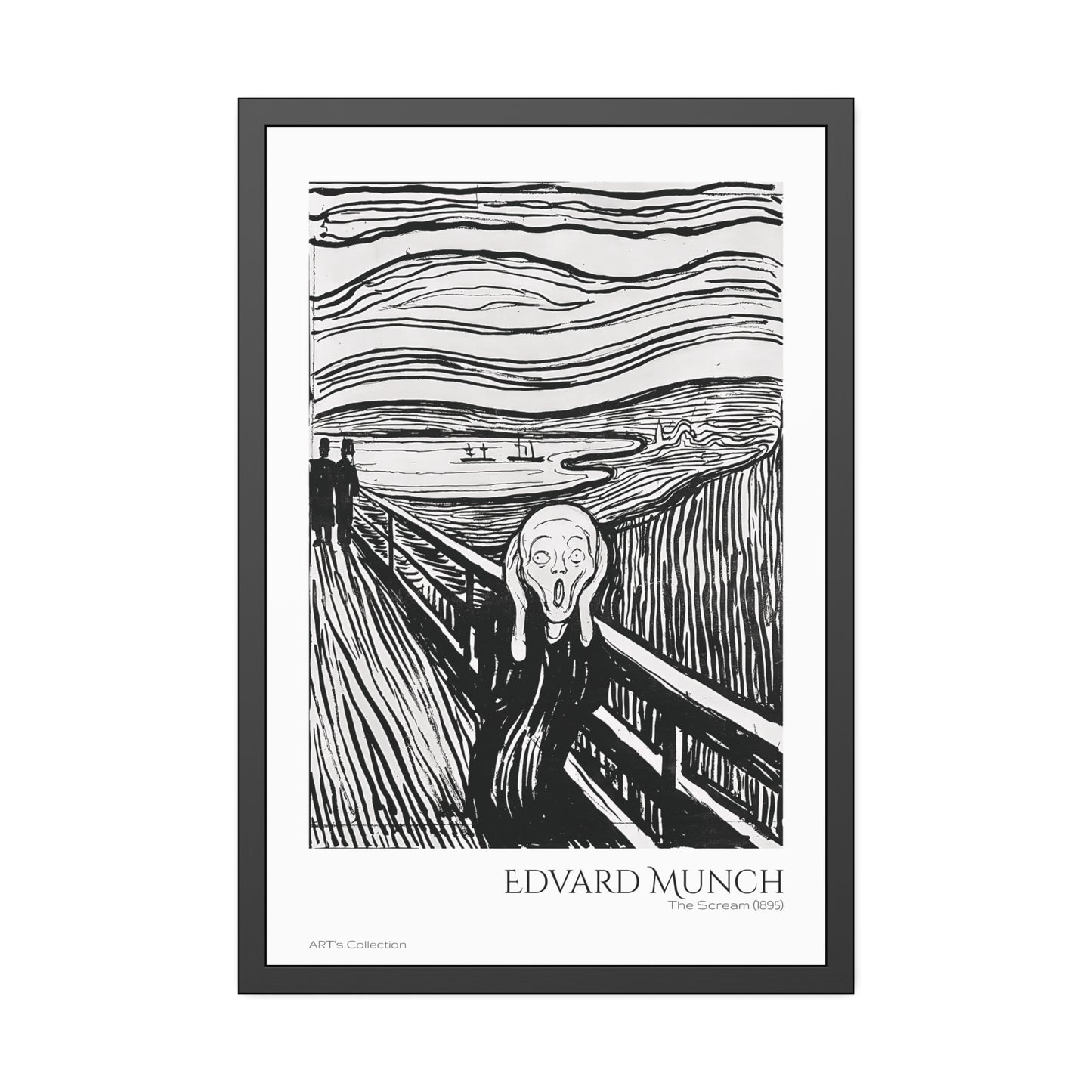 The Scream (1895) by Edvard Munch / Affiche Encadrée série ART's Collection
