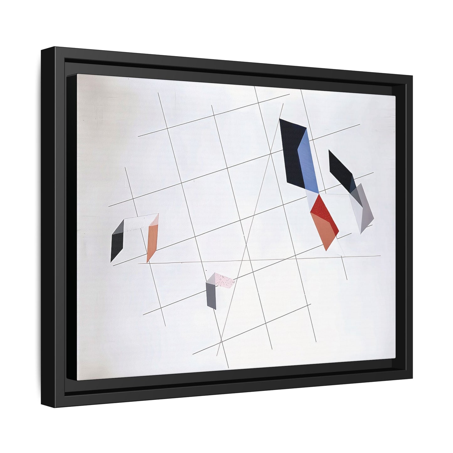 L IV (1936) by László Moholy-Nagy  / Toile encadrée sur caisse américaine