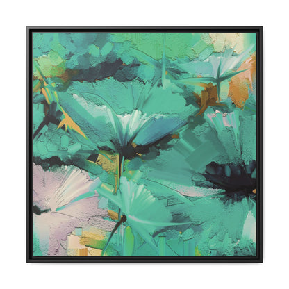 Tableau Floral Mers du Sud "Série Sign Collections" / Toile encadrée sur caisse américaine