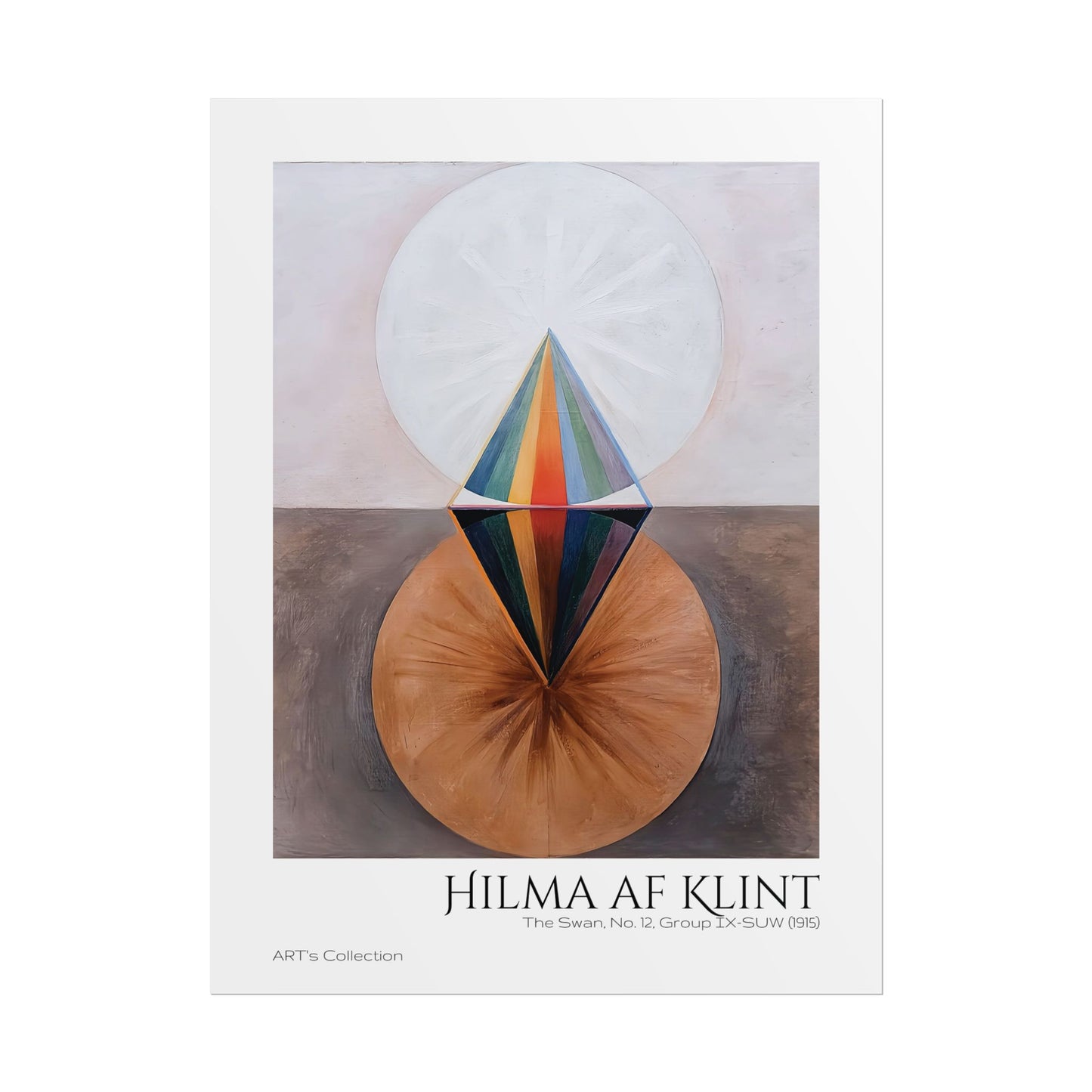 The Swan, No. 12, Group IX-SUW (1915)  by Hilma af Klint  / Affiche imprimée - Série ART's Collection
