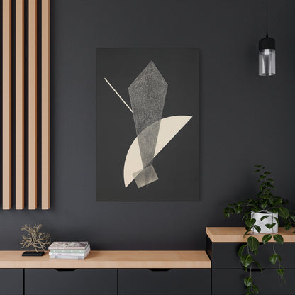 Konstruktion V (1923) by László Moholy-Nagy  / Reproduction Fine Art sur Toile /  Epaisseur 3.2 cm - 1.25 inch