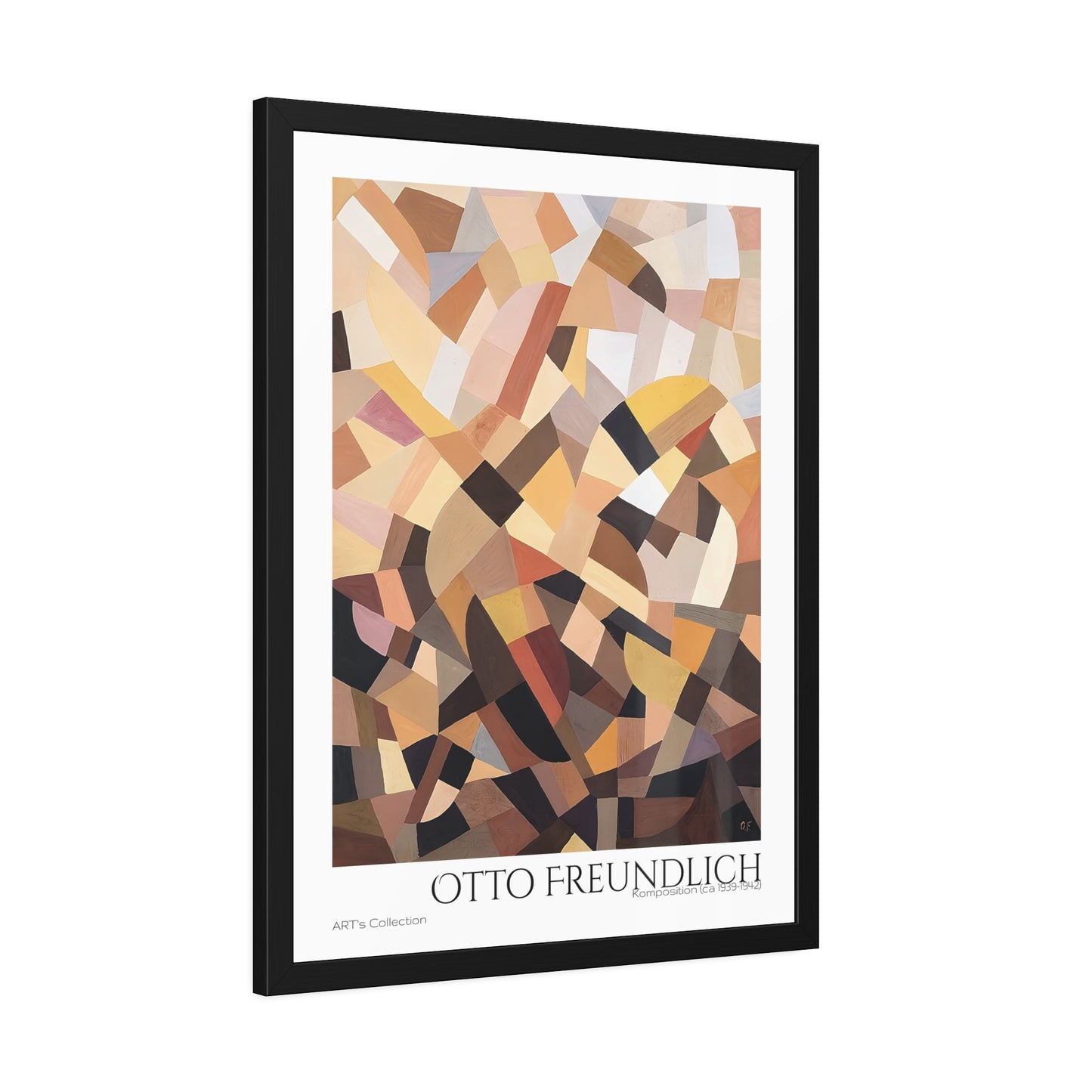 Komposition (ca 1939-1942) by Otto Freundlich  / Affiche Encadrée série ART's Collection