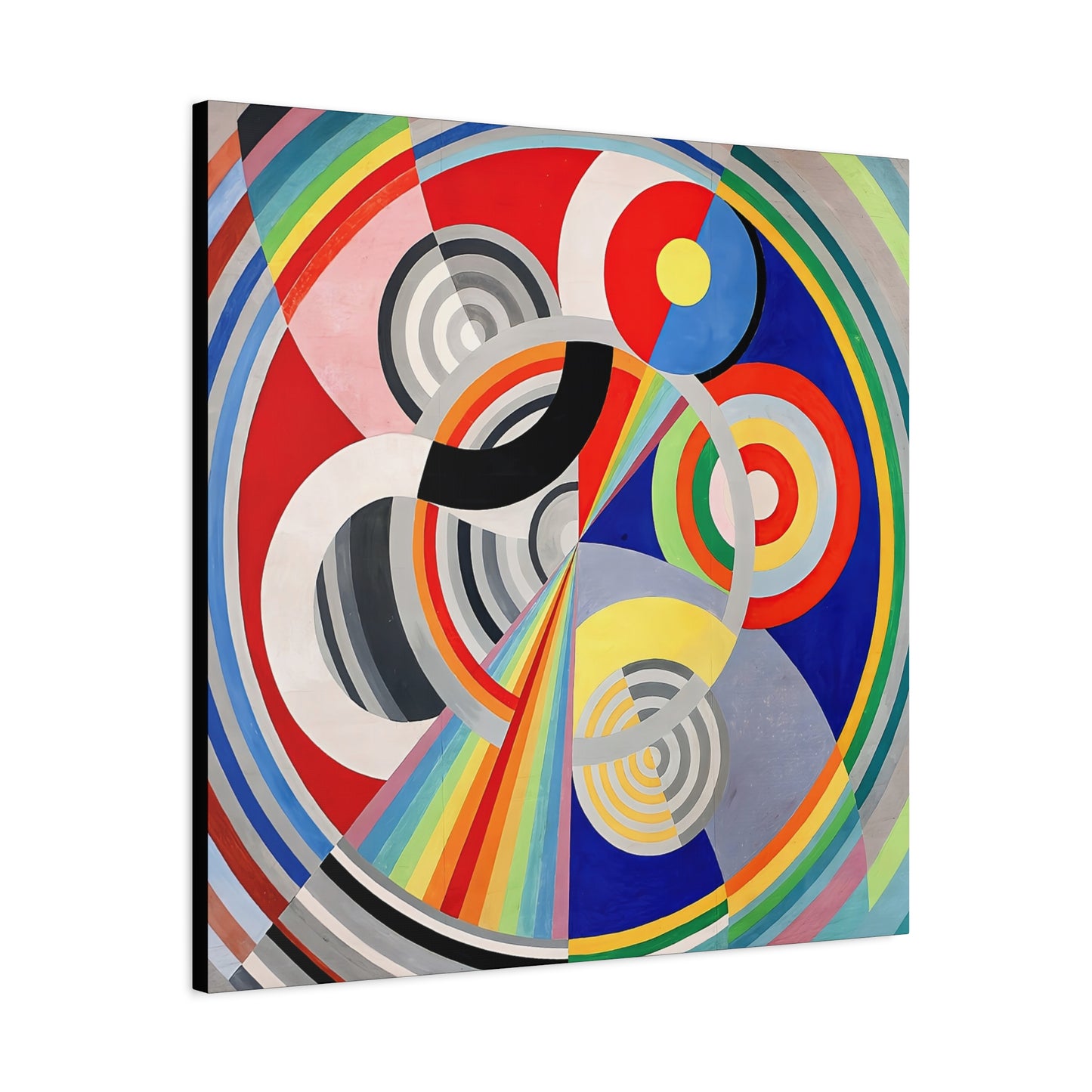 Rythme numéro 1 (1938) by Robert Delaunay / Reproduction Fine Art sur Toile / Large Epaisseur 3.2 cm - 1.25 inch