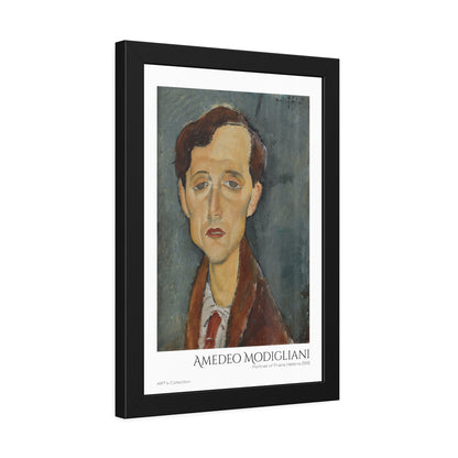 Portrait of Frans Hellens (1919) by Amedeo Modigliani  / Affiche Encadrée série ART's Collection