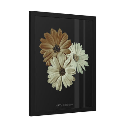 Collection Signature "FLORAL Numéro 3" sur Affiche Encadrée série ART's Collection