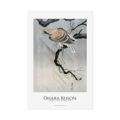 Eagle on branch (1900 - 1910) by Ohara Koson / Affiche imprimée - Série ART's Collection
