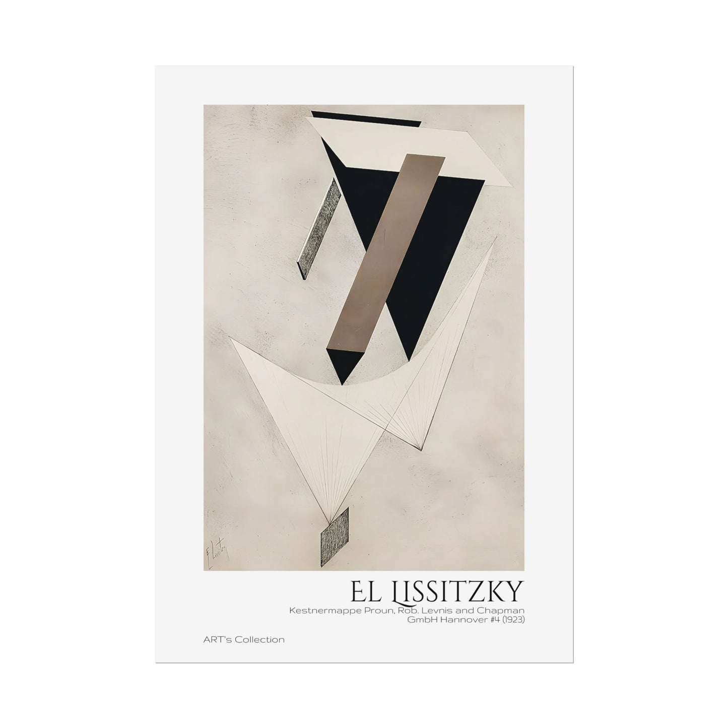 Kestnermappe Proun, Rob. Levnis and Chapman GmbH Hannover #4 (1923) by El Lissitzky / Affiche imprimée - Série ART's Collection