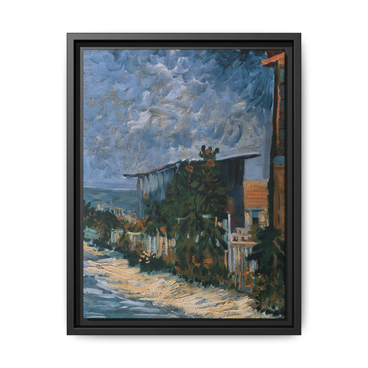 Shelter on Montmartre (1887) by Vincent van Gogh / Toile encadrée sur caisse américaine