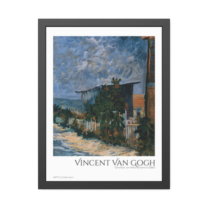 Shelter on Montmartre (1887)  by Vincent Van Gogh / Affiche Encadrée série ART's Collection