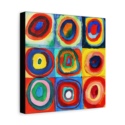 Quadrate mit konzentrischen Ringen (1913) by Wassily Kandinsky  / Reproduction Fine Art sur Toile / Epaisseur 3,2cm - 1'25 po