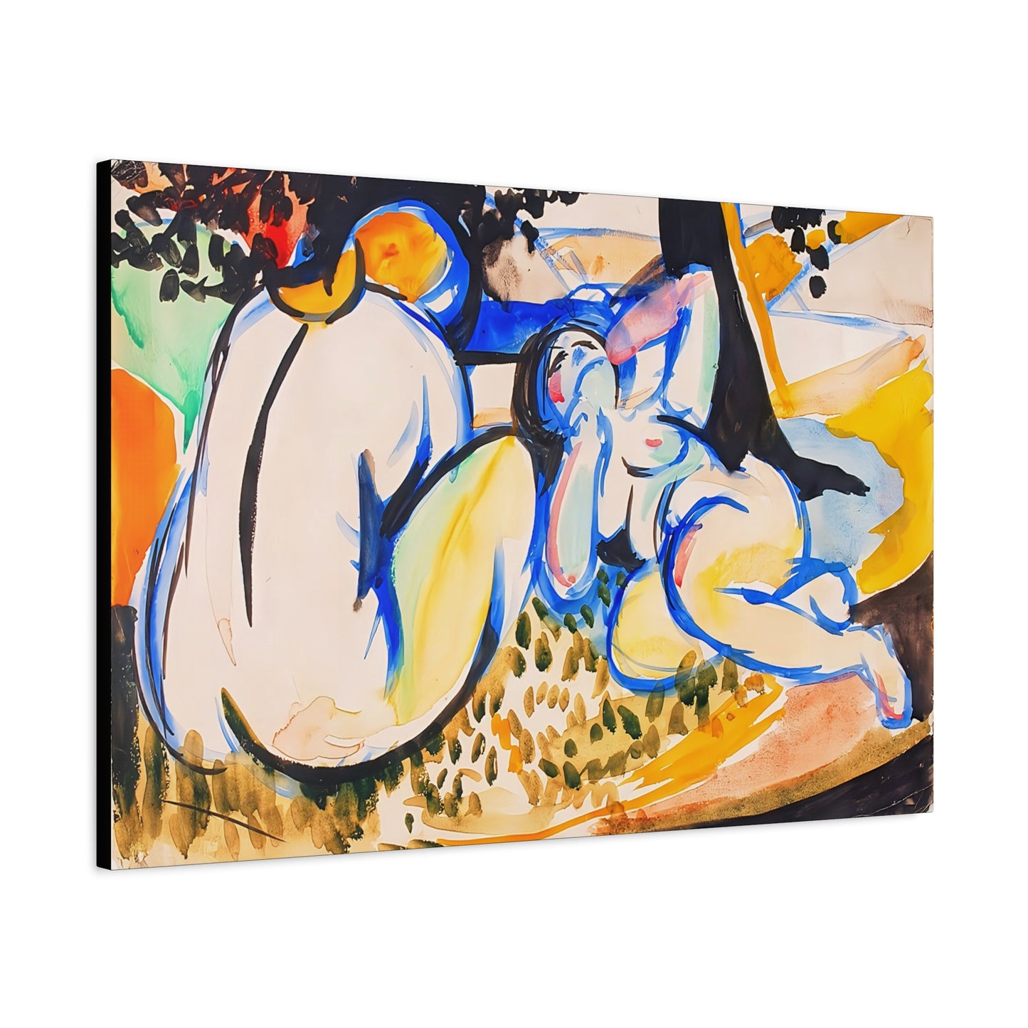 Nudes (1915-1918) by Henry Lyman Saÿen  / Reproduction Fine Art sur Toile / Flanc Large Epaisseur 3.2 cm - 1.25 inch