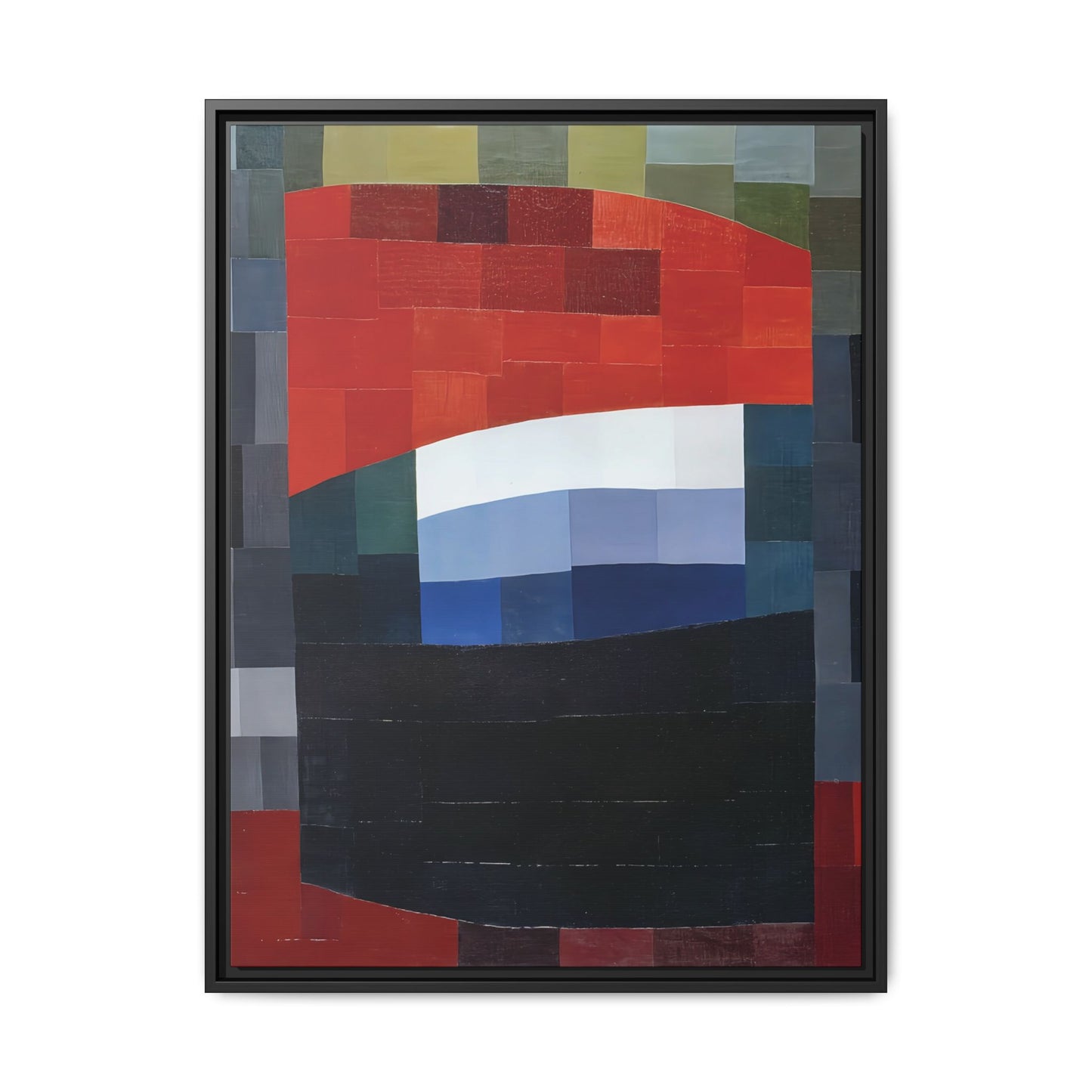 My Sky is Red (1933)  by Otto Freundlich / Toile encadrée sur caisse américaine