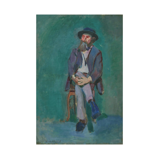 Homme assis (1900) by Henri Matisse / Reproduction Fine Art sur Toile /  Epaisseur 3.2 cm - 1.25 inch