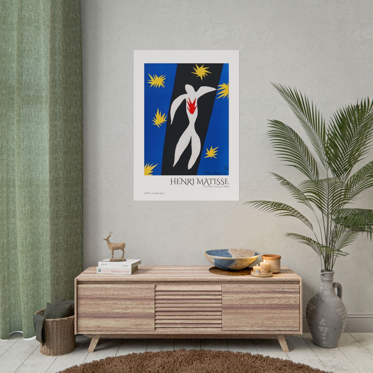 La Chute d'Icare (1943) by Henri Matisse / Affiche imprimée - Série ART's Collection