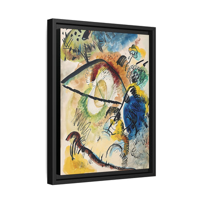 Wassily Kandinsky / Watercolor IX With Black Lines (1913) / Toile encadrée sur caisse américaine