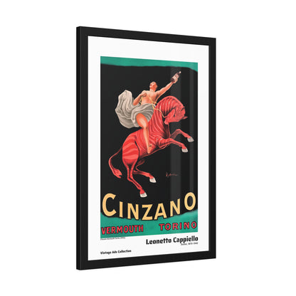 Cinzano Vermouth Torino (1910) by Leonetto Cappiello / Affiche Encadrée Série Vintage Ads Collection
